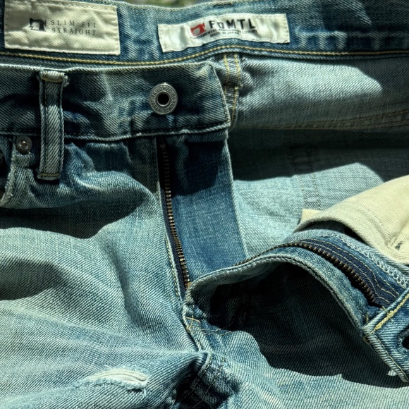 FDMTL Japanese Selvedge Jeans Made in Japan Heavy Distressed SLIM FIT 30 x 32 - Picture 3 of 8